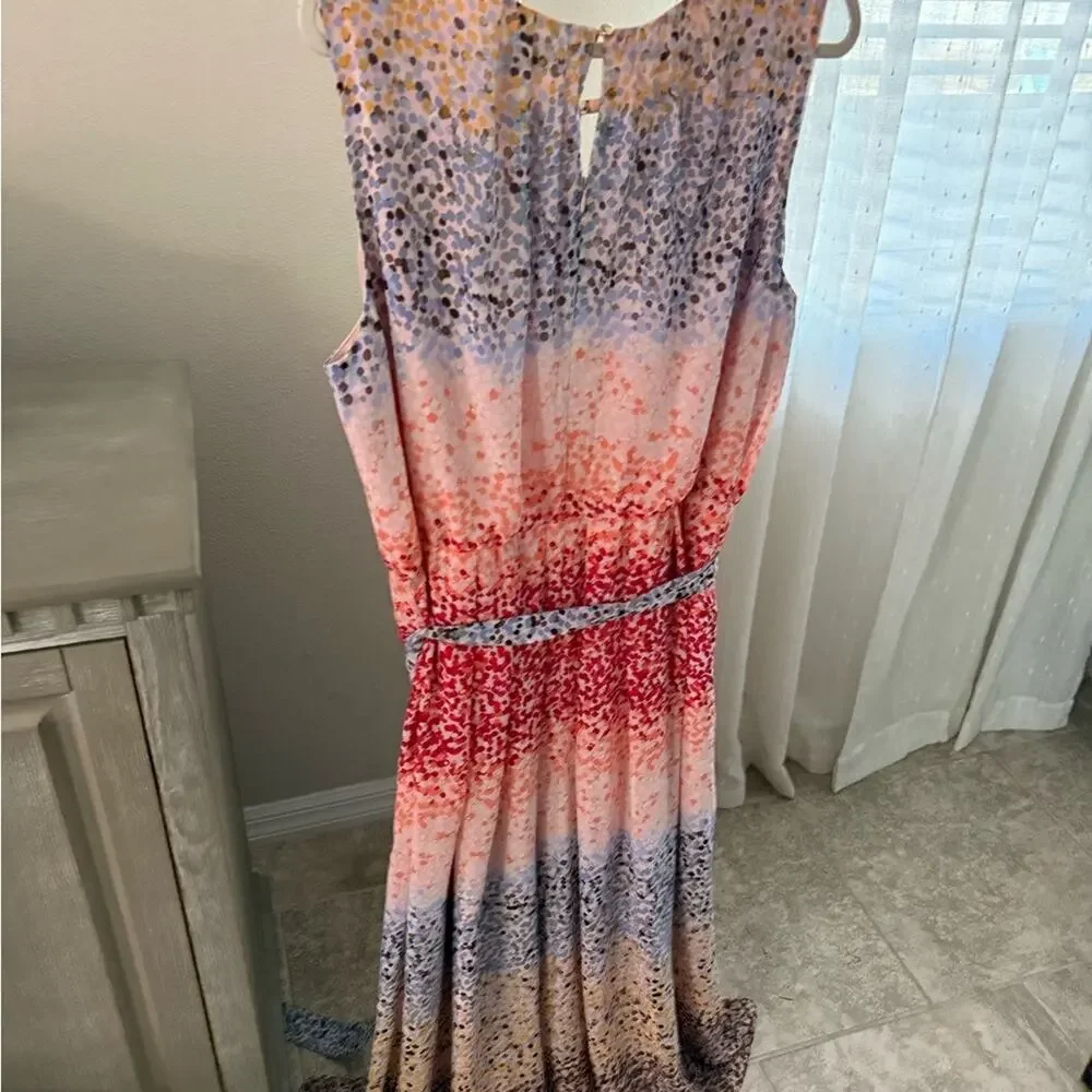 Lane Bryant Elegant Multicolor Gradient Maxi Dress